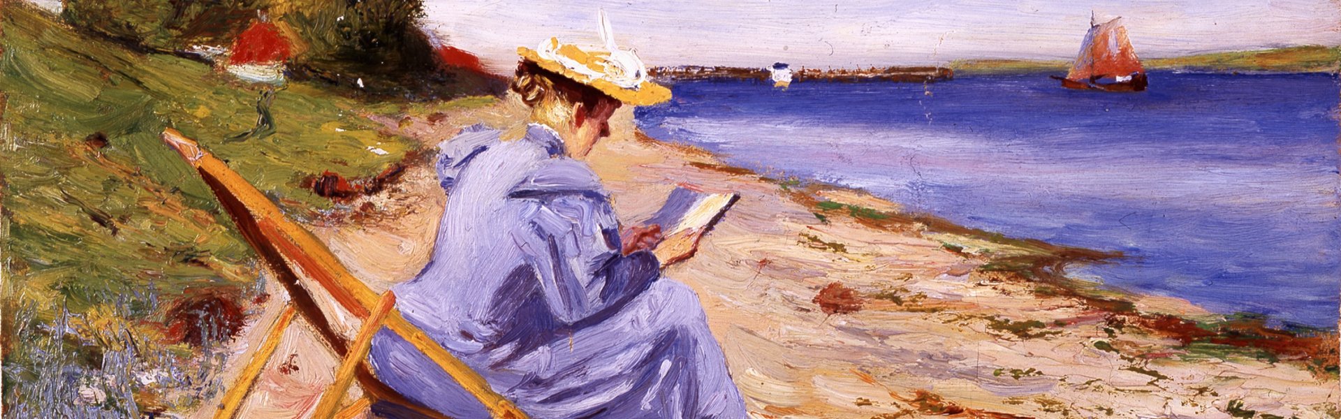 Toni Eckener am Strand bei Rinkenis, Alex Eckener, um 1890