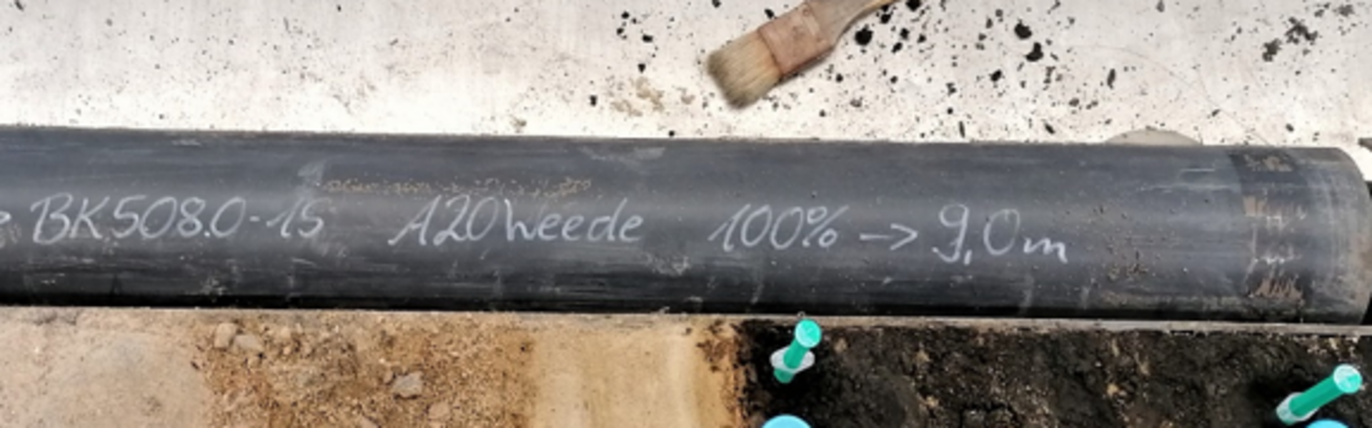 Bohrkern des Projektes A20 Weede 